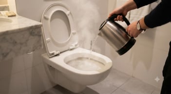 Tại sao bạn nên đun nước sôi đổ vào bồn cầu khách sạn?
