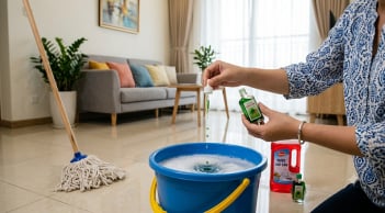 Cho vài giọt dầu gió vào nước lau nhà: Mẹo nhỏ giúp nhiều gia đình thích thú