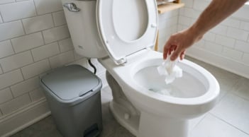 Đi vệ sinh xong, nên vứt giấy vào bồn cầu hay vứt vào thùng rác?