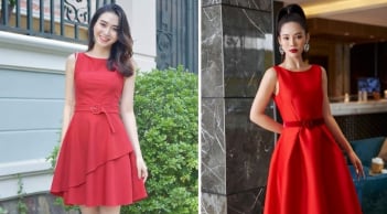 Váy cổ thuyền - thiết kế tối giản giúp nâng tầm phong cách old money đầy tinh tế