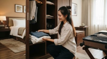 Tại sao bạn không nên 'treo hết' quần áo vào tủ ngay khi vừa nhận phòng khách sạn?