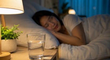 Tại sao bạn nên đặt một cốc nước ở đầu giường vào ban đêm?
