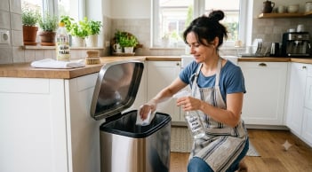 Cho một ít giấm vào thùng rác: Mẹo nhỏ giúp giảm mùi khó chịu ngày hè, nhiều người chưa biết