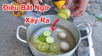 Lợi ích của việc thả vài lát chanh vào nồi luộc trứng