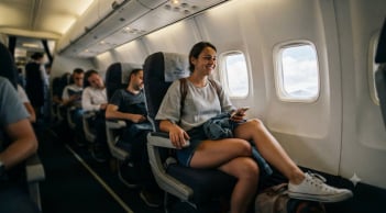 Vì sao khi đi máy bay nên hạn chế mặc váy quá  ngắn?