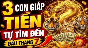 3 con giáp Tiền quấn quanh, vàng đầy két từ 9/7 đến 21/7