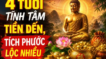 4 tuổi tĩnh tâm Tiền đến, tích phước Lộc nhiều