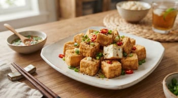 Cách rán đậu giòn tan để lâu không lo ỉu