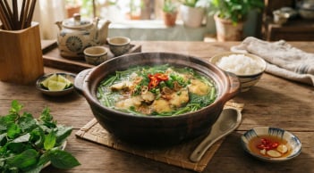 Cách nấu canh cá dọc mùng không tanh, không ngứa