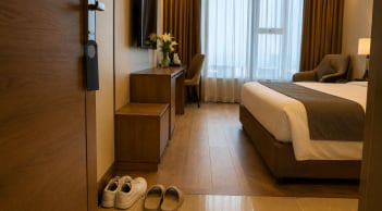 Vì sao người thông minh thường để giày ở gần cửa phòng khách sạn?
