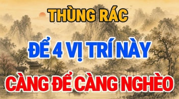 4 vị trí đặt thùng rác hao tài, tán lộc