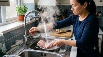 Rửa thịt bằng nước nóng trước khi nấu: Thói quen tưởng sạch nhưng có thể phản tác dụng