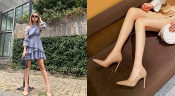 Đôi giày cao gót màu nude được giới mộ điệu yêu thích vì khả năng tôn dáng và dễ phối đồ