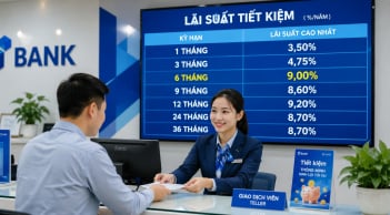 Lãi suất tiết kiệm hôm nay 27/7: Thêm ngân hàng tung ưu đãi 9%/năm cho người gửi tiền