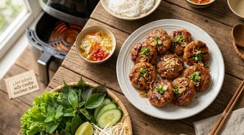 Bí quyết làm chả nướng bằng nồi chiên không dầu mọng nước, thơm lừng như ngoài hàng