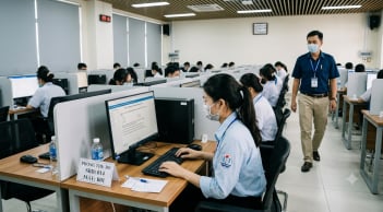 Dự kiến từ năm 2027, thí sinh có thể thi tốt nghiệp THPT trên máy tính tại nơi đủ điều kiện