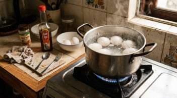 Cách luộc trứng chín tới và mẹo bóc vỏ cực róc