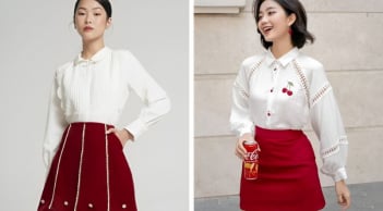 Áo trắng và chân váy đỏ: Công thức phối đồ thanh lịch giúp phái đẹp nổi bật trong mọi hoàn cảnh