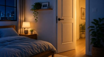 Nên đóng cửa hay mở cửa khi ngủ?
