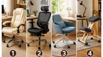 Chọn 1 chiếc ghế ngồi làm việc mà bạn thấy dễ chịu nhất