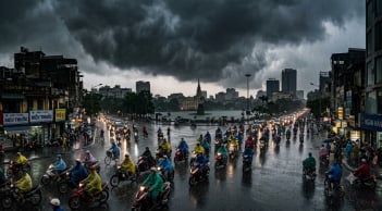 Thời tiết hôm nay 4/8: Bắc Bộ mưa lớn, Hà Nội có mưa rào và dông, Nam Bộ ngày nắng