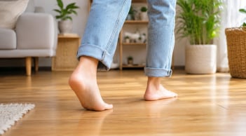Đi chân đất trong nhà có lợi hay hại? Câu trả lời phụ thuộc vào loại sàn và sức khỏe của bạn