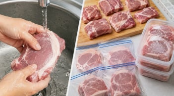 Thịt vừa mua về nên rửa ngay hay chia phần rồi cấp đông?