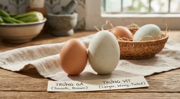 Trứng gà hay trứng vịt tốt hơn? So sánh bất ngờ giúp bạn chọn đúng loại cho gia đình