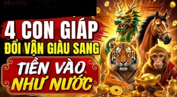 10/8/2026 nhận năng lượng vàng: 4 con giáp gom hết vận may thiên hạ