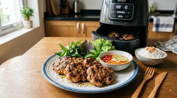 Bí quyết làm chả nướng nồi chiên không dầu mềm mọng, thơm nức như ngoài hàng
