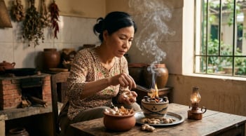 Tháng 7 âm lịch, vì sao nhiều nhà lại mang vỏ tỏi đốt cùng gừng khô?