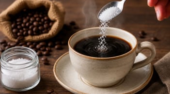 Vì sao nên nêm một chút muối vào cà phê?