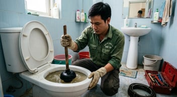 Bồn cầu bị tắc chớ vội gọi thợ: Chỉ cần 1 bát nước rửa bát là trôi sạch bách trong 20 phút!