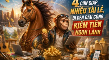 4 con giáp nhiều tài lẻ, đi đến đâu cũng kiếm Tiền ngon lành