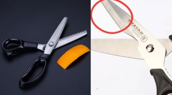 Công dụng đặc biệt của đường răng cưa trên kéo, nhiều người không biết