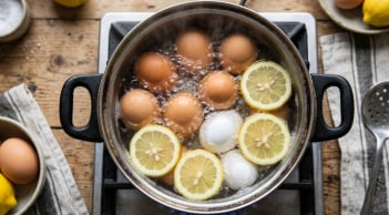 Luộc trứng với vài lát chanh có tác dụng gì?