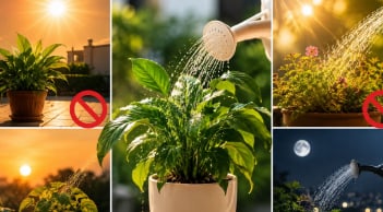 Những thời điểm trong ngày tuyệt đối không nên tưới nước cho cây