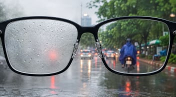 Mẹo chống mờ kính mắt ngày mưa gió: Làm đúng cách, nhìn rõ hơn khi ra đường