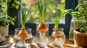 Cách trồng hành tây thủy sinh để bàn, đặt cửa sổ: Vừa đẹp mắt vừa tăng sinh khí