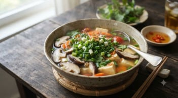 Cách nấu canh đậu hũ nấm hương ngon