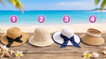  Chọn 1 chiếc mũ bạn thích đội khi đi biển: Xem người khác đang ấn tượng gì về bạn