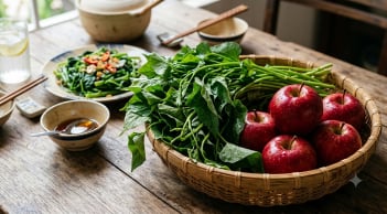 Người phụ nữ mắc ung thư gan ăn táo cùng loại rau dân dã, 1 năm sau chỉ số AFP giảm mạnh