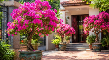 Vị trí tốt nhất trồng chậu hoa giấy để vừa đẹp vừa tốt phong thủy