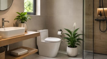 Tại sao nên trồng chậu cây xanh trong nhà vệ sinh?
