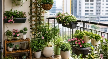 Trồng cây ở ban công: Chú ý điều này để vừa đẹp mắt vừa không ảnh hưởng tiêu cực