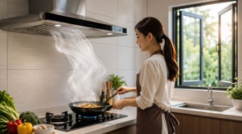Khi mở máy hút mùi, nên đóng hay mở cửa? Nhiều người đang làm sai