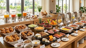 Bí mật đằng sau buffet sáng miễn phí ở khách sạn