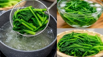 Luộc rau nhớ làm thêm bước này, rau xanh đẹp không bị vàng đỏ