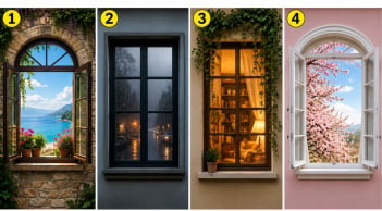 Nhìn 4 ô cửa sổ, bạn bị thu hút bởi ô nào nhất? Cách bạn lựa chọn nói gì về con người bạn?