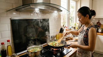 Bật máy hút mùi nên đóng hay mở cửa? Nhiều người làm sai mà không biết